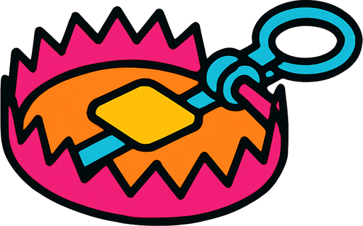 trap.
In-Game asset.  2d.  High contrast.  No shadows