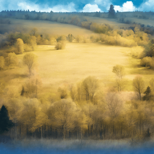 A variation with a few more trees along the outer edges of the meadow.