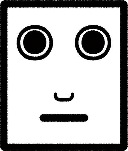 rectangle with two eyes.