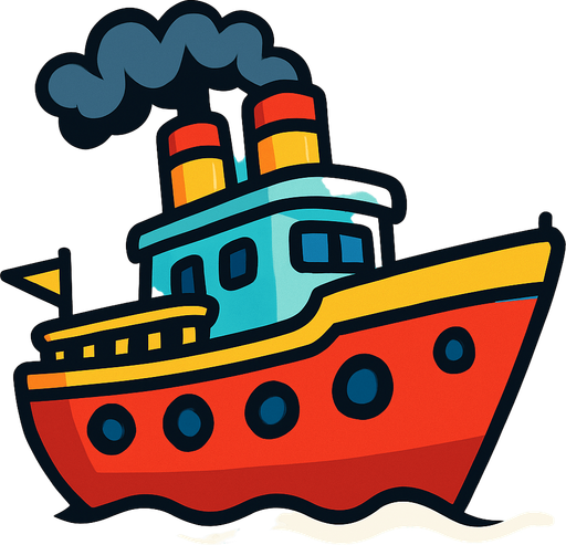 Really good maritime-ship for runner game.
In-Game asset.  2d.  High contrast.  No shadows