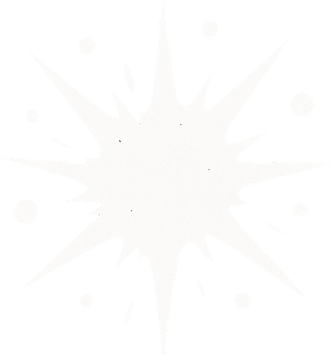 A small white explosion particle..
In-Game asset.  2d.  High contrast.  No shadows