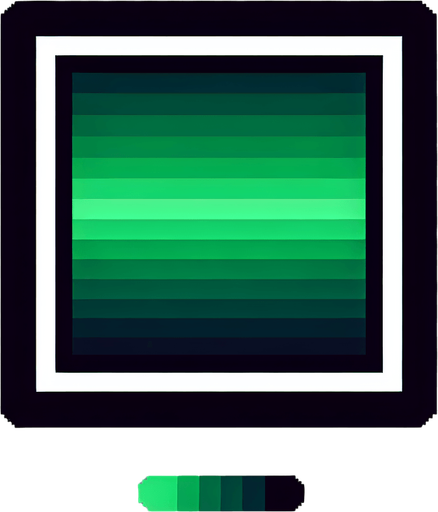 Um quadrado verde gradiente verde verde claro, com borda branca,2d pixel fundo png.
Single Game Texture. In-Game asset. 2d. Blank background. High contrast. No shadows.