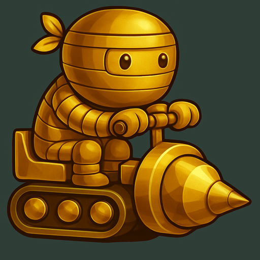 Same ninja character, with gold color