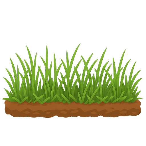 altı toprak üstü otlu olsun
. No background. Transparent background. Blank background. No shadows. 2d. In-Game asset. flat