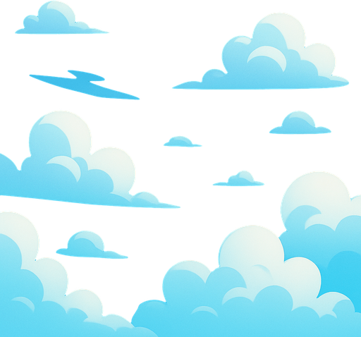 Create a cool sky background.
In-Game asset.  2d.  No shadows