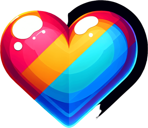 Heart.
Single Game Texture.  In-Game asset.  2d.  High contrast.  No shadows