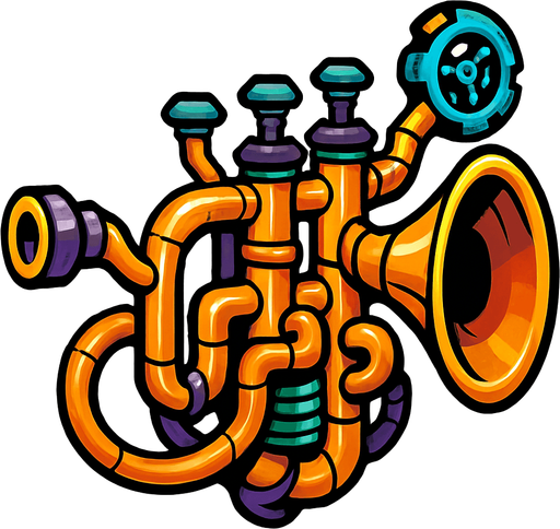 Trompeta evolucionada.
In-Game asset.  2d.  High contrast.  No shadows