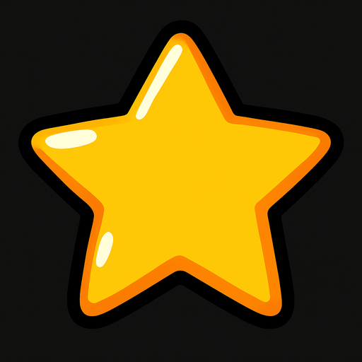 star.
In-Game asset.  2d.  High contrast.  No shadows