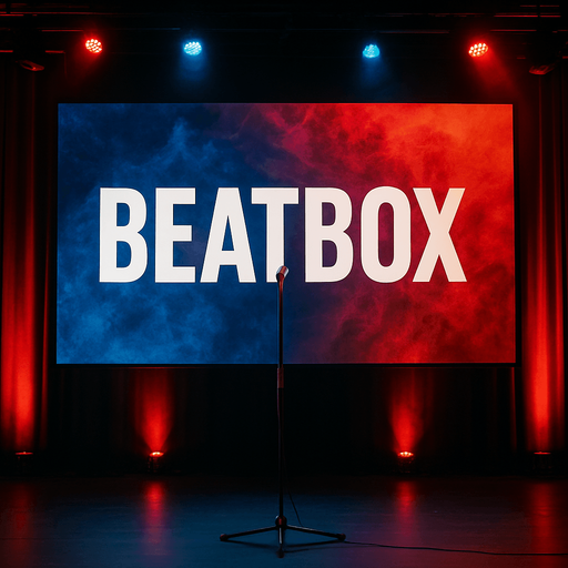 beatbox stage background real photo