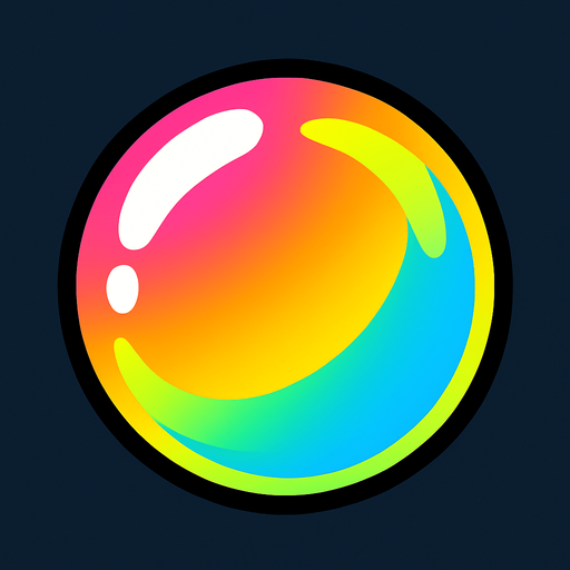 bubble.
In-Game asset.  2d.  High contrast.  No shadows