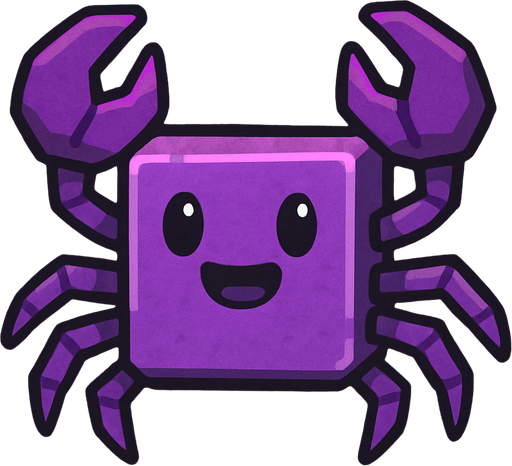 purple square crab.
In-Game asset