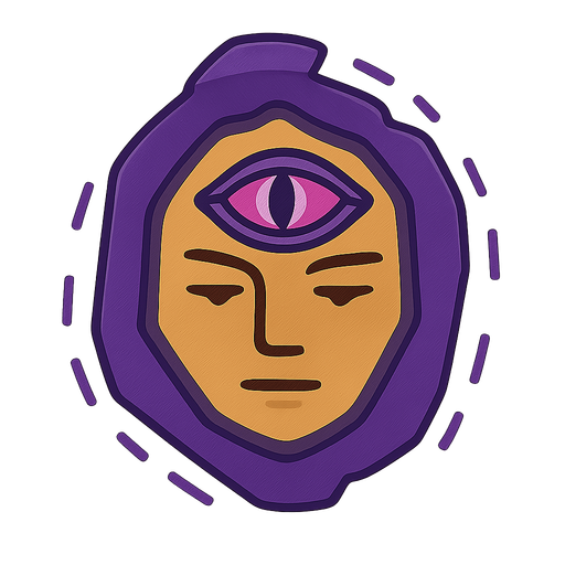 magic eye. No background. Transparent background. Blank background. No shadows. 2d. In-Game asset. flat