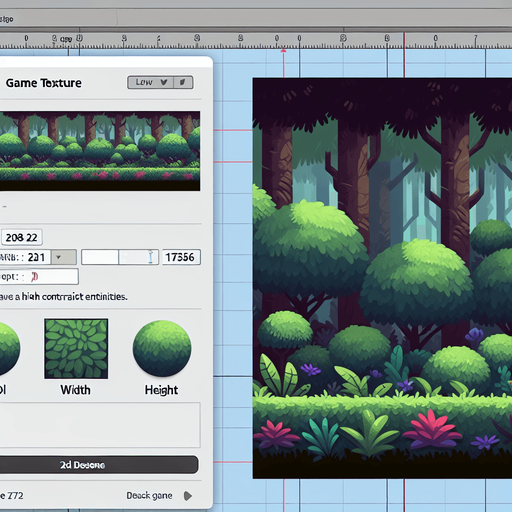 un background de un bosque

width: 2048, height: 1756.
Single Game Texture.  In-Game asset.  2d.  Blank background.  High contrast.  No shadows