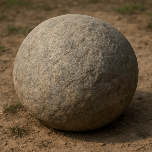 big round stone