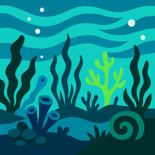 image of the ocean bottom.
In-Game asset.  2d.  High contrast.  No shadows