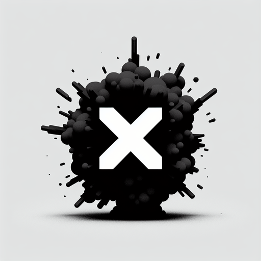 爆炸，里面有X2的字样.
Single Game Texture. In-Game asset. 2d. Blank background. High contrast. No shadows.