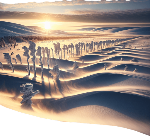 Drifting snow