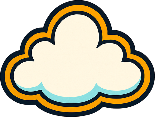 cloud.
In-Game asset.  2d.  High contrast.  No shadows