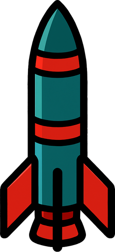 Un misile.
In-Game asset.  2d.  High contrast.  No shadows