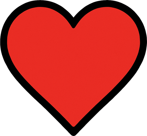 Coeur.
In-Game asset.  2d.  High contrast.  No shadows