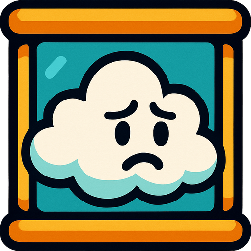 trapped cloud.
In-Game asset.  2d.  High contrast.  No shadows
