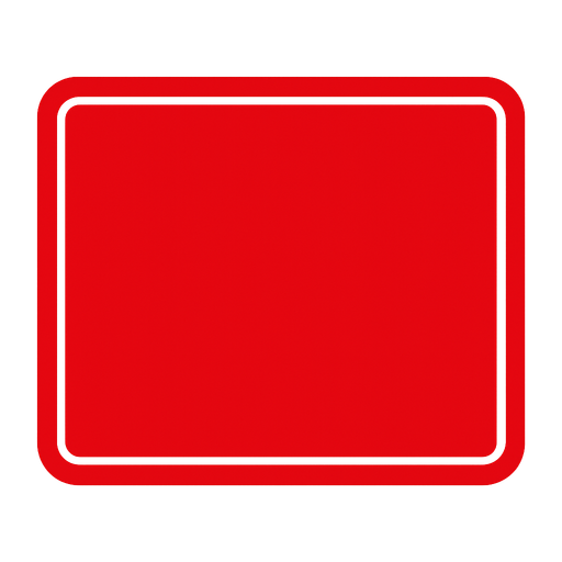 a red panel with white outerline