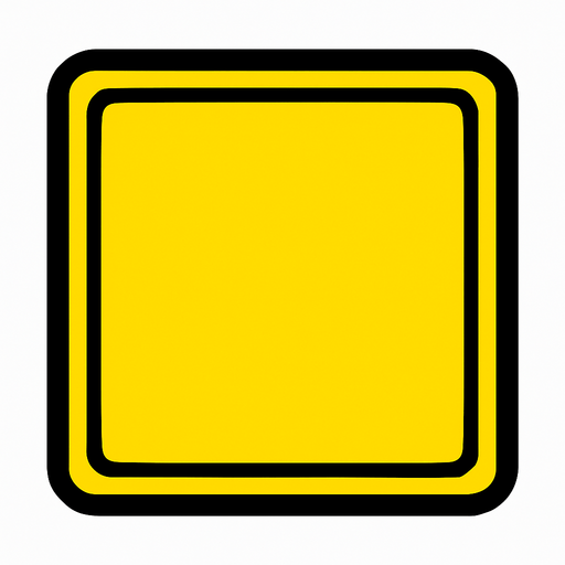 yellow square
without other colors.
In-Game asset.  2d.  High contrast.  No shadows