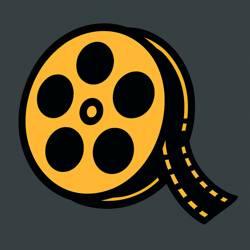 movie reel.
In-Game asset.  2d.  High contrast.  No shadows