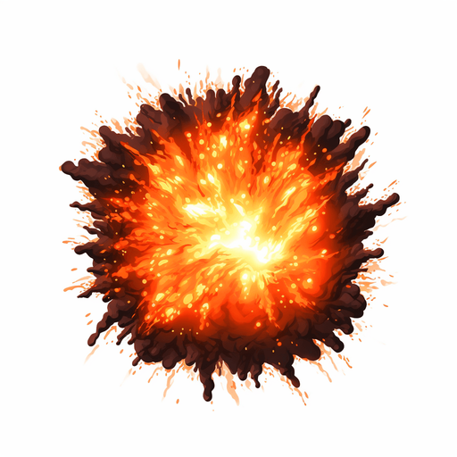 Single fire particle
Single Game Texture. In-Game asset. 2d. Pixelart. White background. Blank background. Low detail. High contrast.
