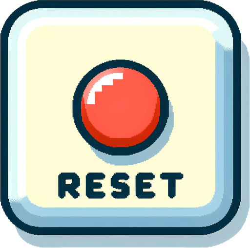 make a basic reset button
Single Game Texture. In-Game asset. 2d. Blank background. High contrast. No shadows.