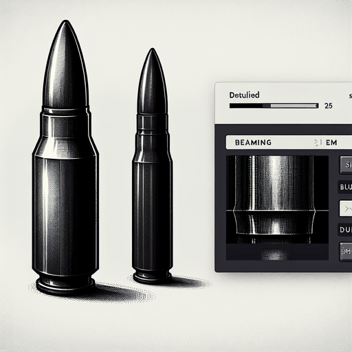 bullet.
Single Game Texture.  In-Game asset.  2d.  Blank background.  High contrast.  No shadows