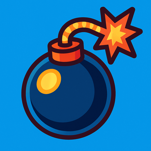 bomba.
In-Game asset.  2d.  High contrast.  No shadows