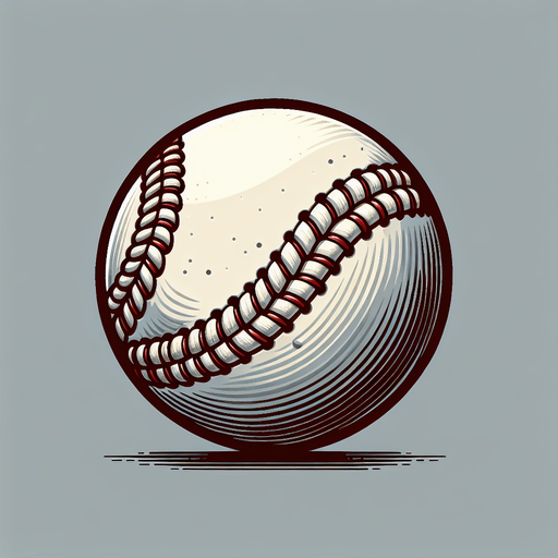 a baseball.
Single Game Texture.  In-Game asset.  2d.  Blank background.  High contrast.  No shadows