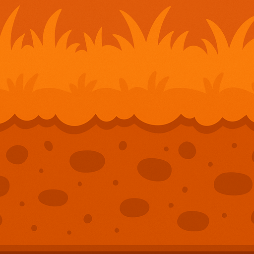 orange piece of land 2d