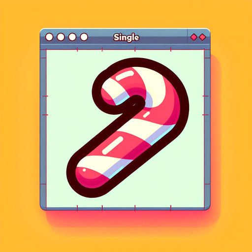 candy cane.
Single Game Texture. In-Game asset. 2d. Blank background. High contrast. No shadows.