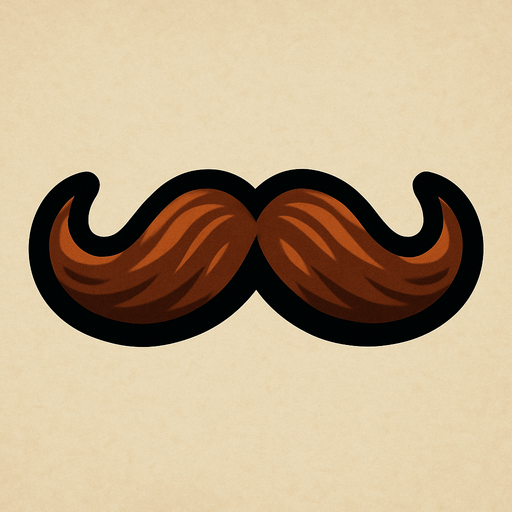 bıyık.
In-Game asset.  2d.  High contrast.  No shadows