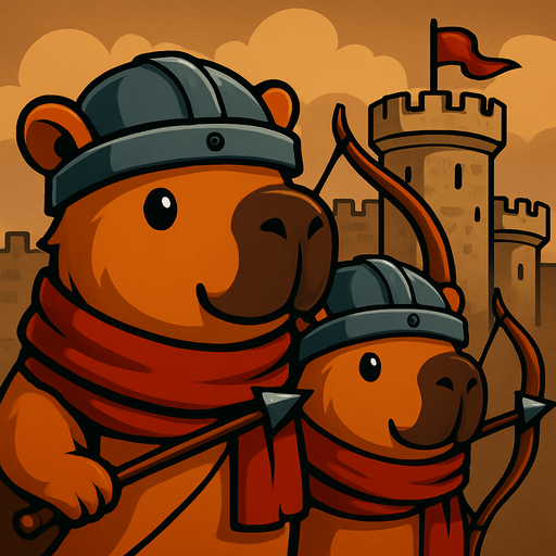 Los capybaras estan listo para defender el castillo.