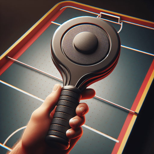 Air hockey paddle. Top view..