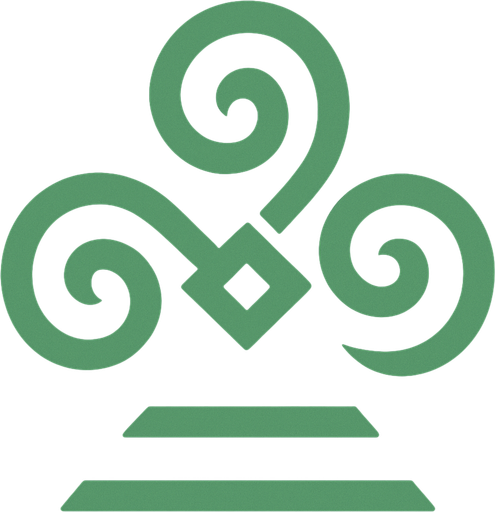 Símbolo de la tierra color verde