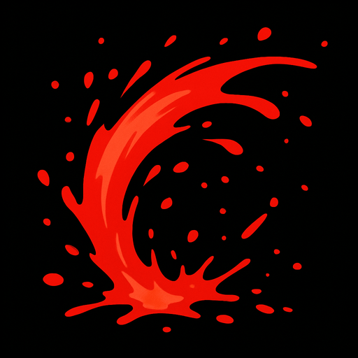 kan efekti.
In-Game asset.  2d.  High contrast.  No shadows