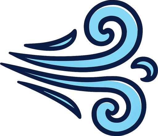 wind.
In-Game asset.  2d.  High contrast.  No shadows