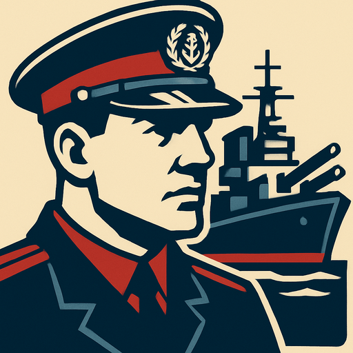 warship commander head looking left in game asset.
In-Game asset.  2d.  High contrast.  No shadows