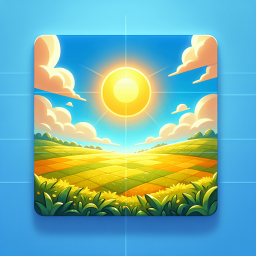 sunny fields
Single Game Texture. In-Game asset. 2d. Blank background. High contrast. No shadows. 100 x 100. Square