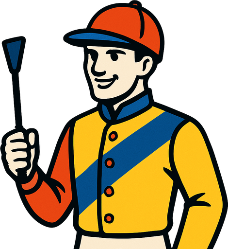 Jockey.
In-Game asset.  2d.  High contrast.  No shadows