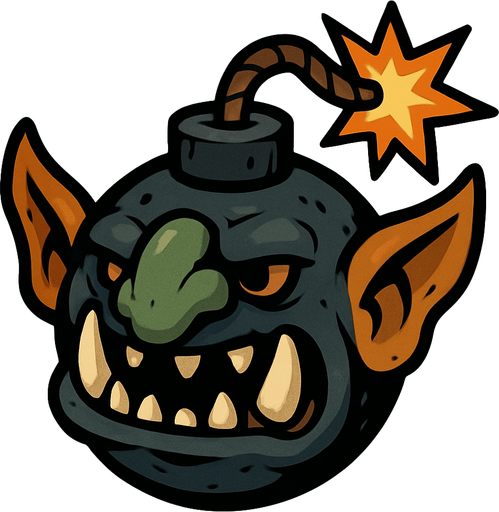Troll bomb.
In-Game asset.  2d.  High contrast.  No shadows
