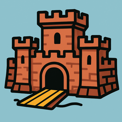 Fort to defend.
In-Game asset.  2d.  High contrast.  No shadows