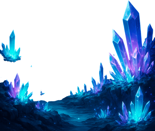 Magical underwater crystal cavern background image deep sea cave anime majestic