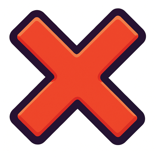 Крестик для закрытия окна.
In-Game asset.  2d.  High contrast.  No shadows