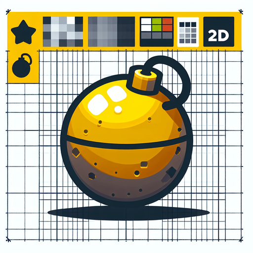 bomb.
Single Game Texture. In-Game asset. 2d. Blank background. High contrast. No shadows.