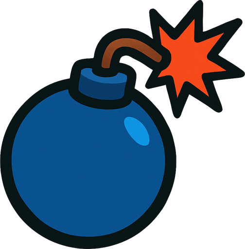 Bomba.
In-Game asset.  2d.  High contrast.  No shadows